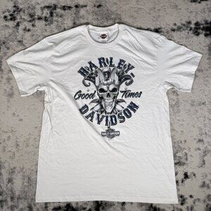 Y2K 2016 Harley Davidson Napoleon Ohio Skull T-Shirt